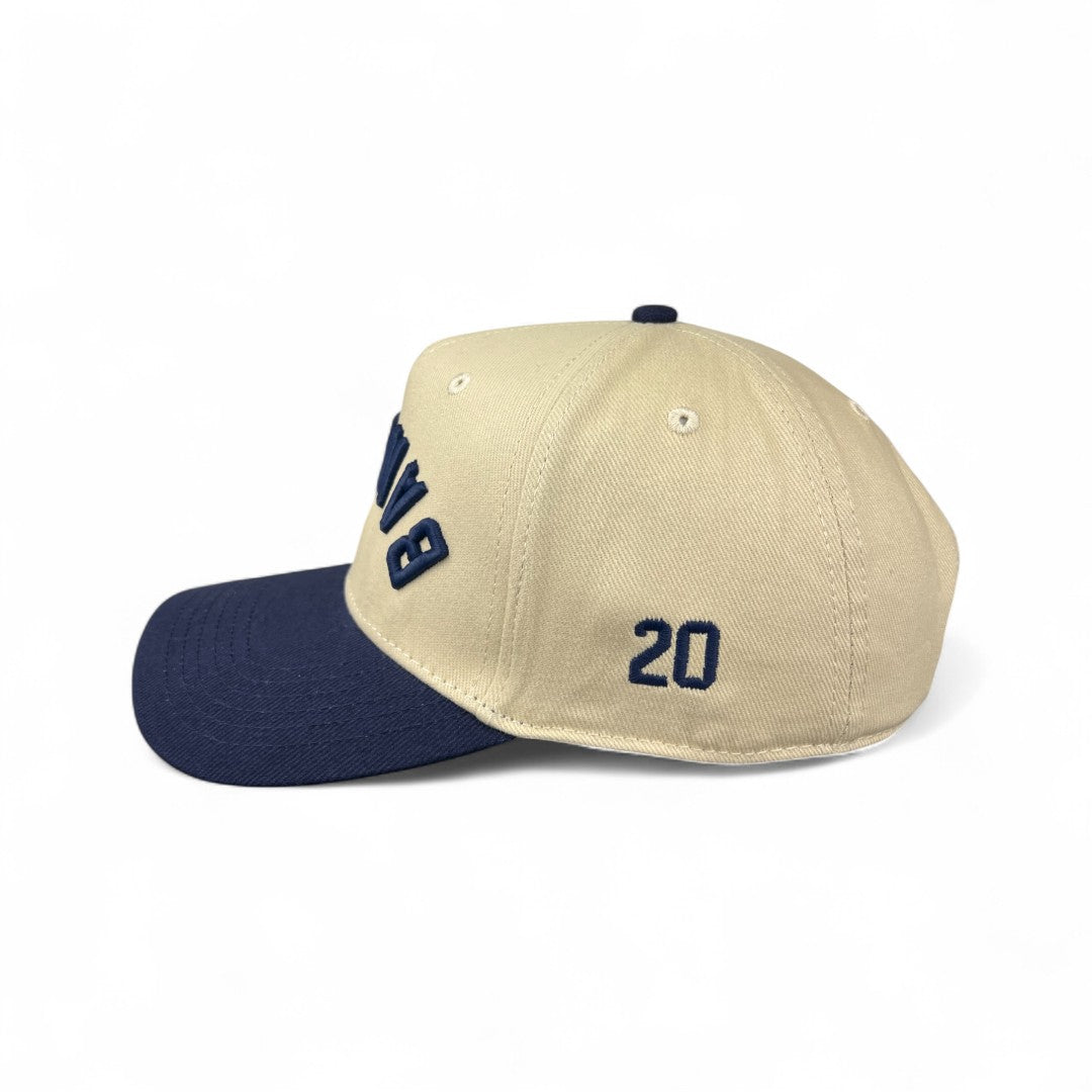 BANANAS - Navy & Cream Vintage Two-Tone Hat