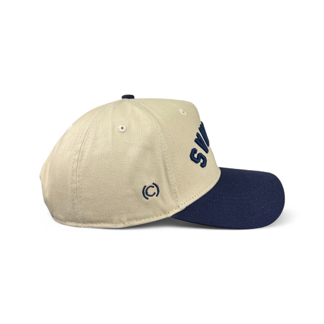 BANANAS - Navy & Cream Vintage Two-Tone Hat