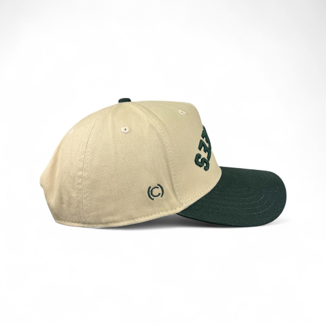 VOORHEES - UPSIDE DOWN Hunter & Cream Vintage Two-Tone