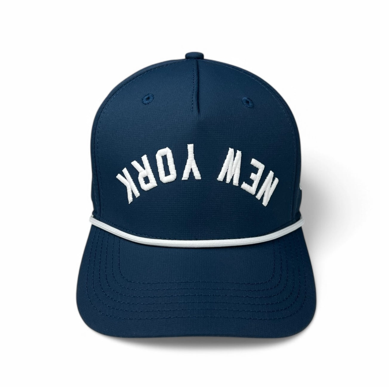 NEW YORK - Upside Down Dark Blue Rope Hat