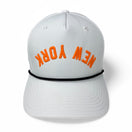NEW YORK - Upside Down White Rope Hat