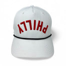 PHILLY - Upside Down White Rope Hat