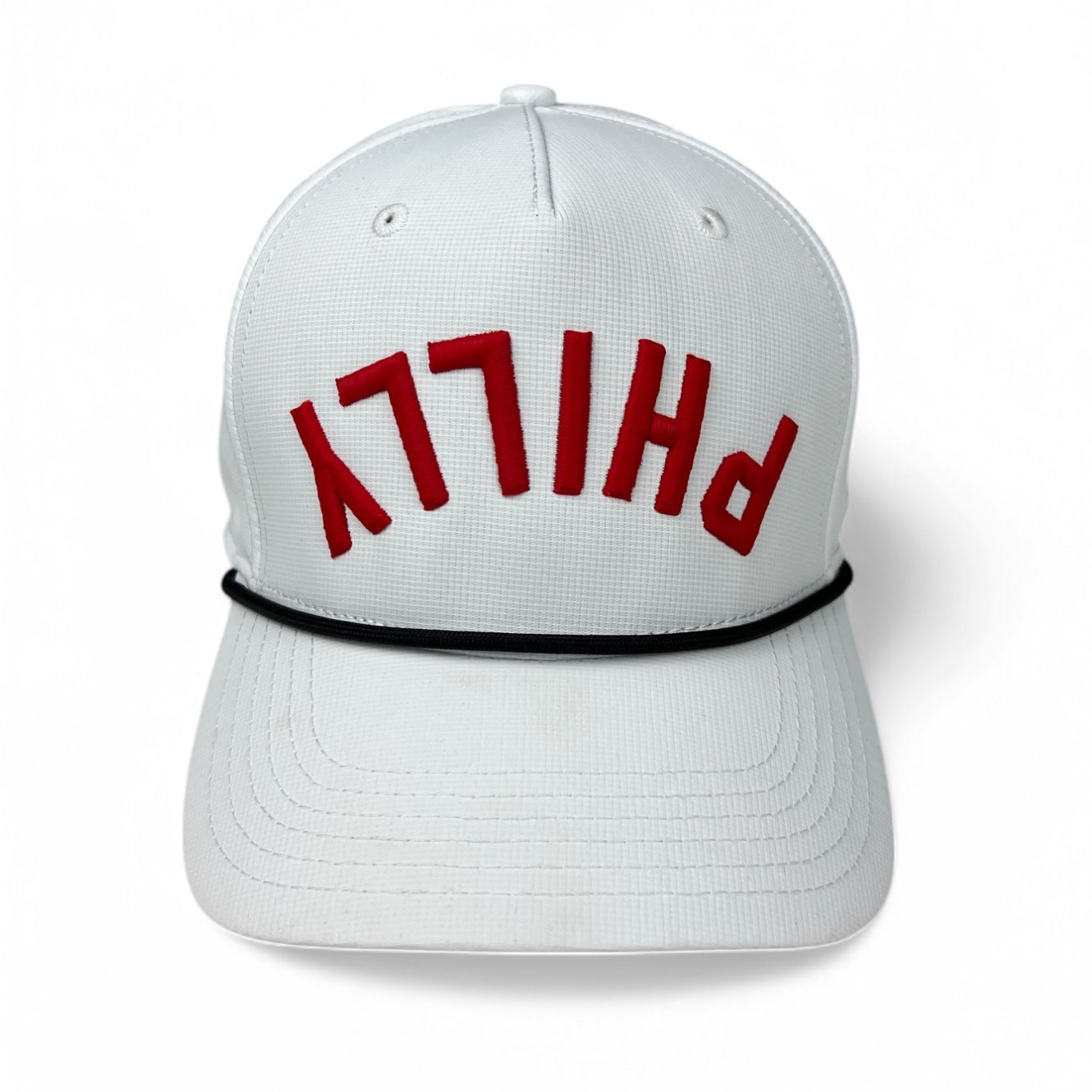 PHILLY - Upside Down White Rope Hat