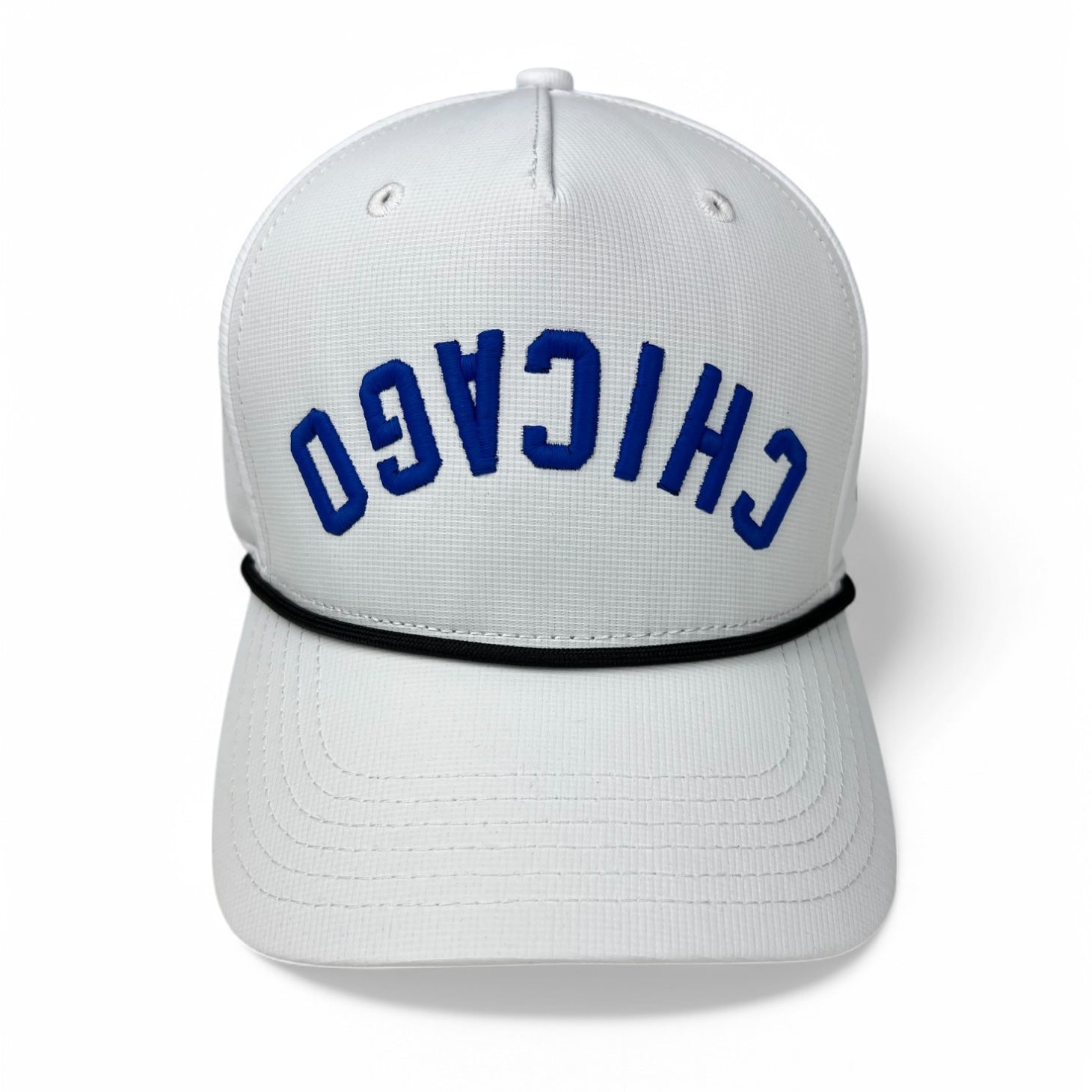 CHICAGO - Upside Down White Rope Hat