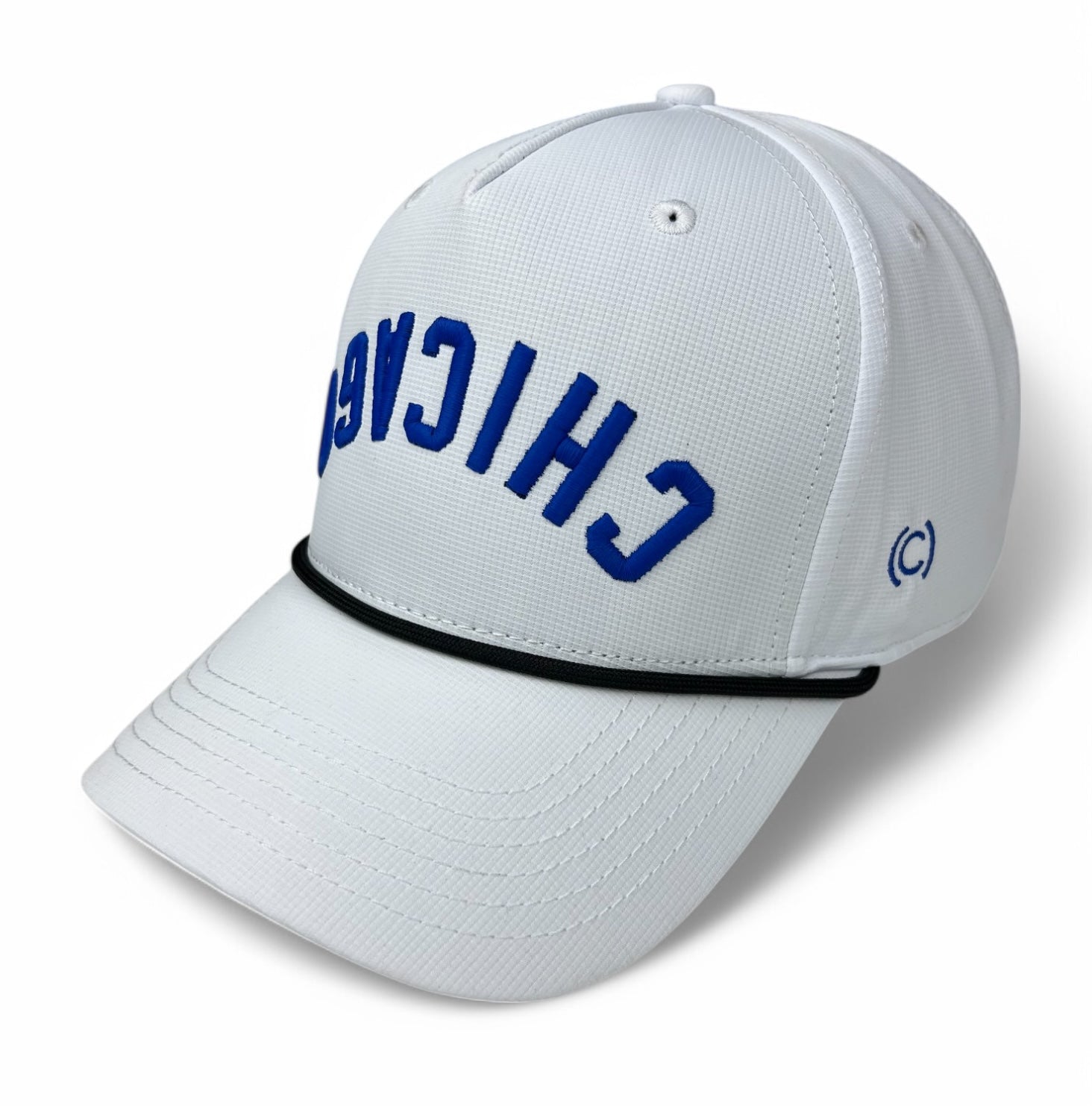 CHICAGO - Upside Down White Rope Hat