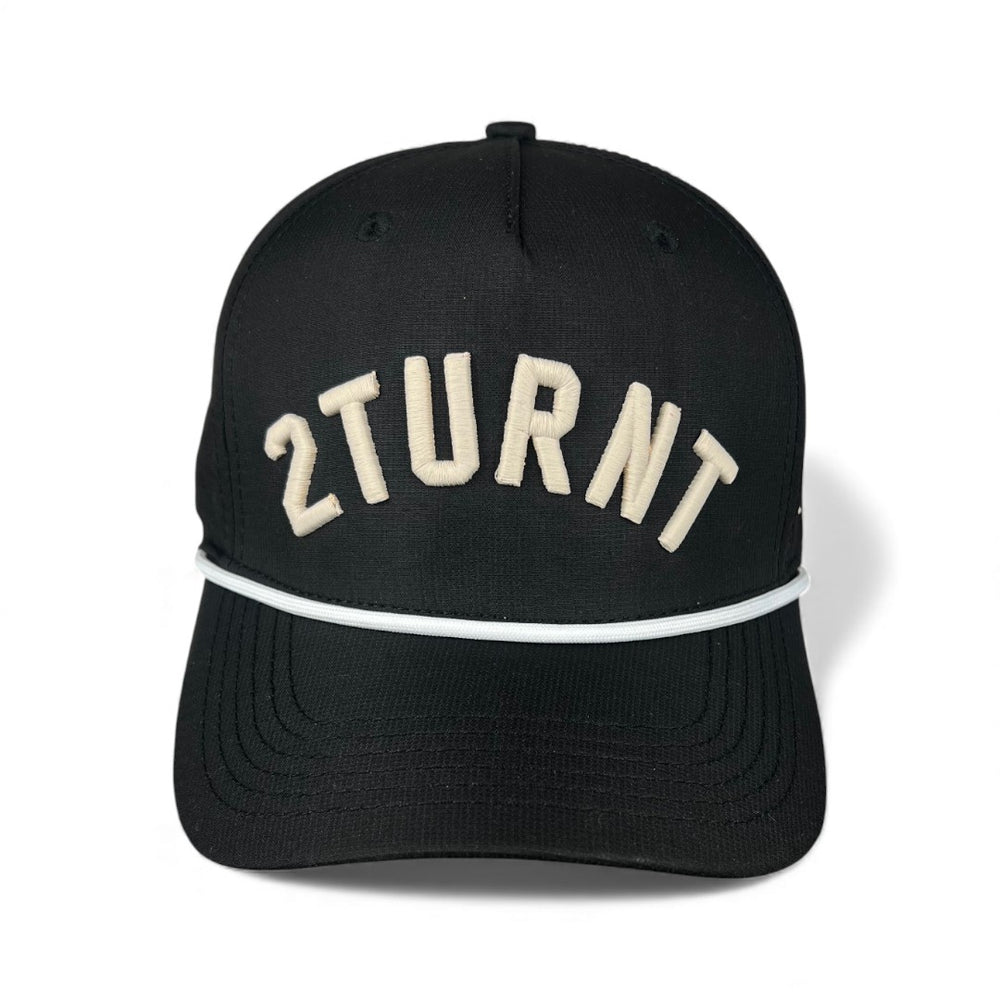 2TURNT - Black (White Rope) Hat