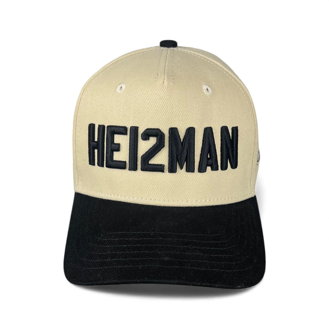 HEI2MAN- Black & Cream Vintage Two-Tone Hat