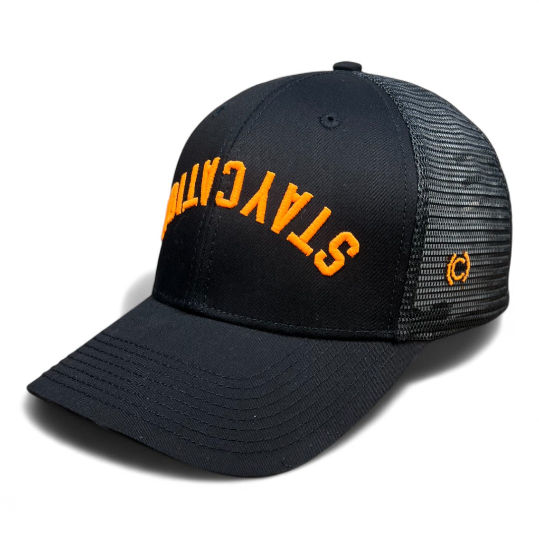 STAYCATION - Upside Down Customizable Trucker