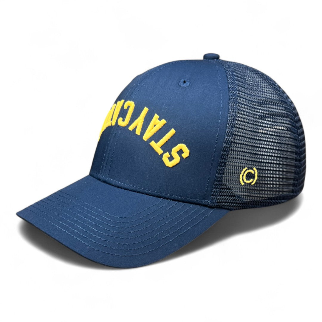 STAYCATION - Upside Down Customizable Trucker