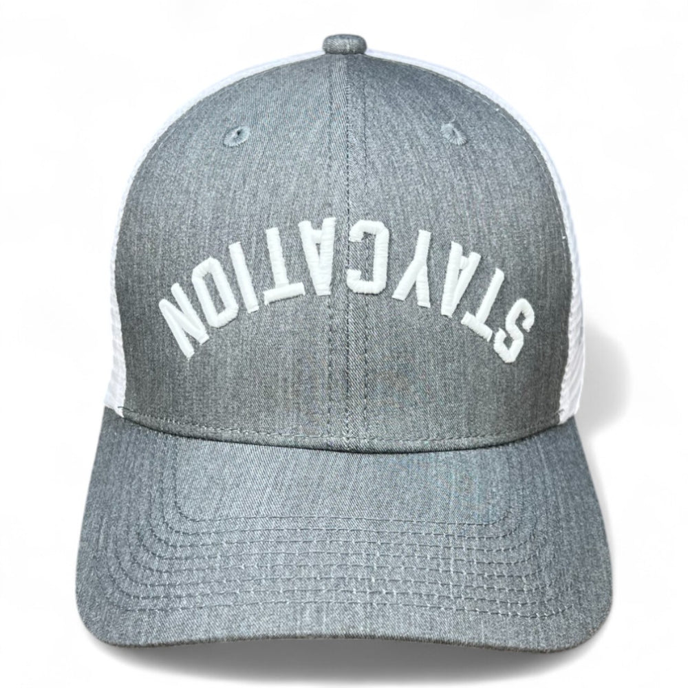 STAYCATION - Upside Down Customizable Trucker