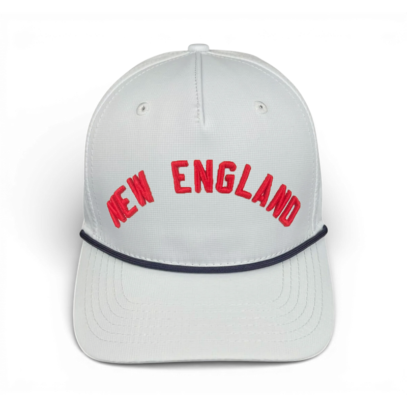 NEW ENGLAND - Right Side Up White Rope Hat