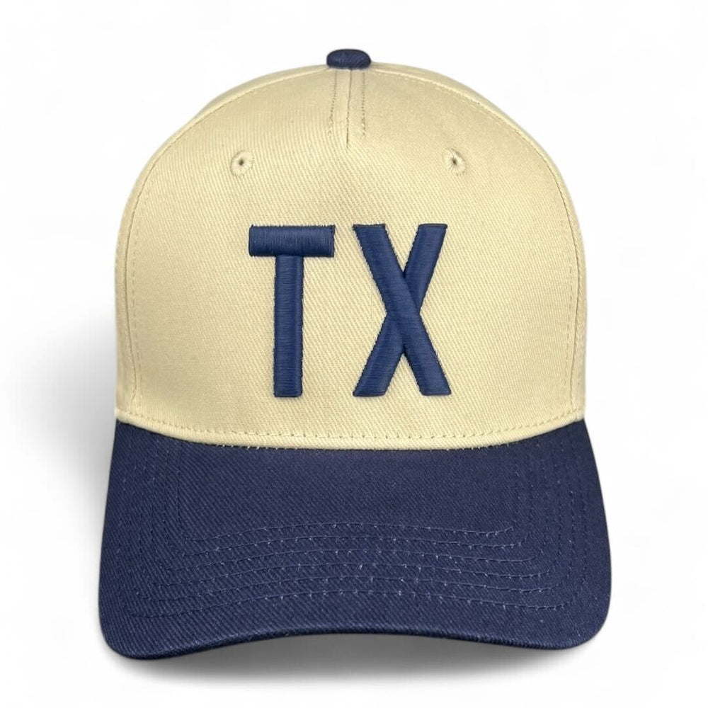 TX -  Navy & Cream Vintage Two-Tone