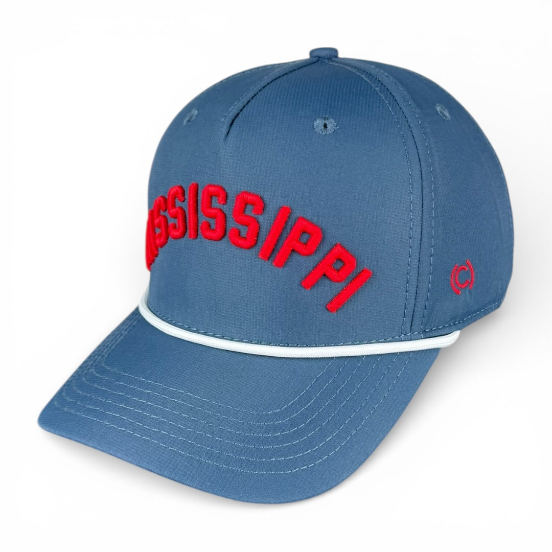 MISSISSIPPI - Rightside Up Dark Blue Rope Hat