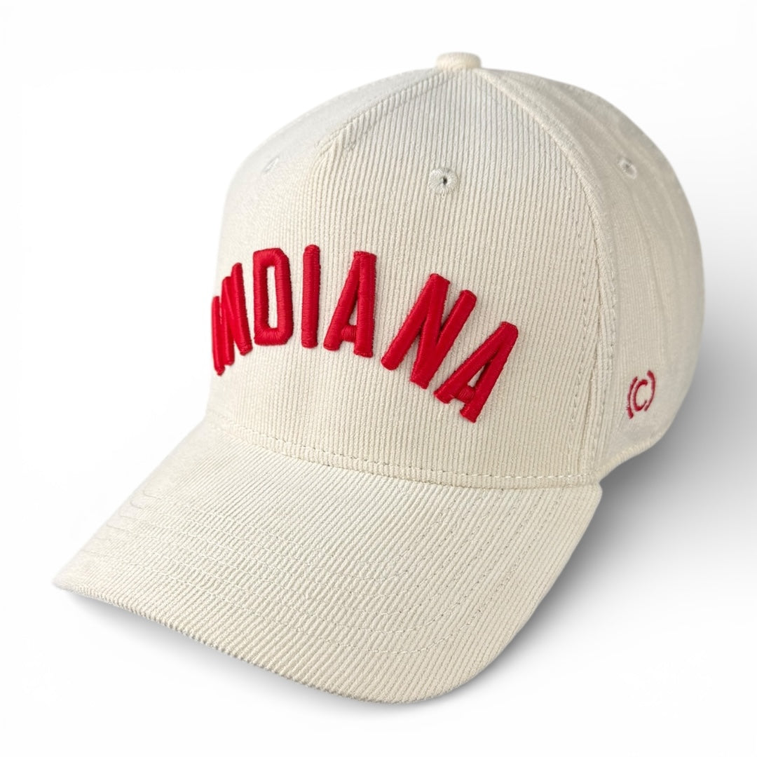INDIANA - Rightside Up Off White Micro-Cord Hat