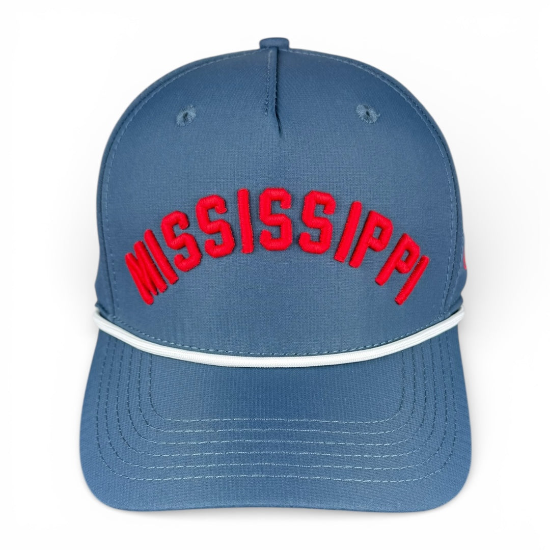 MISSISSIPPI - Rightside Up Dark Blue Rope Hat