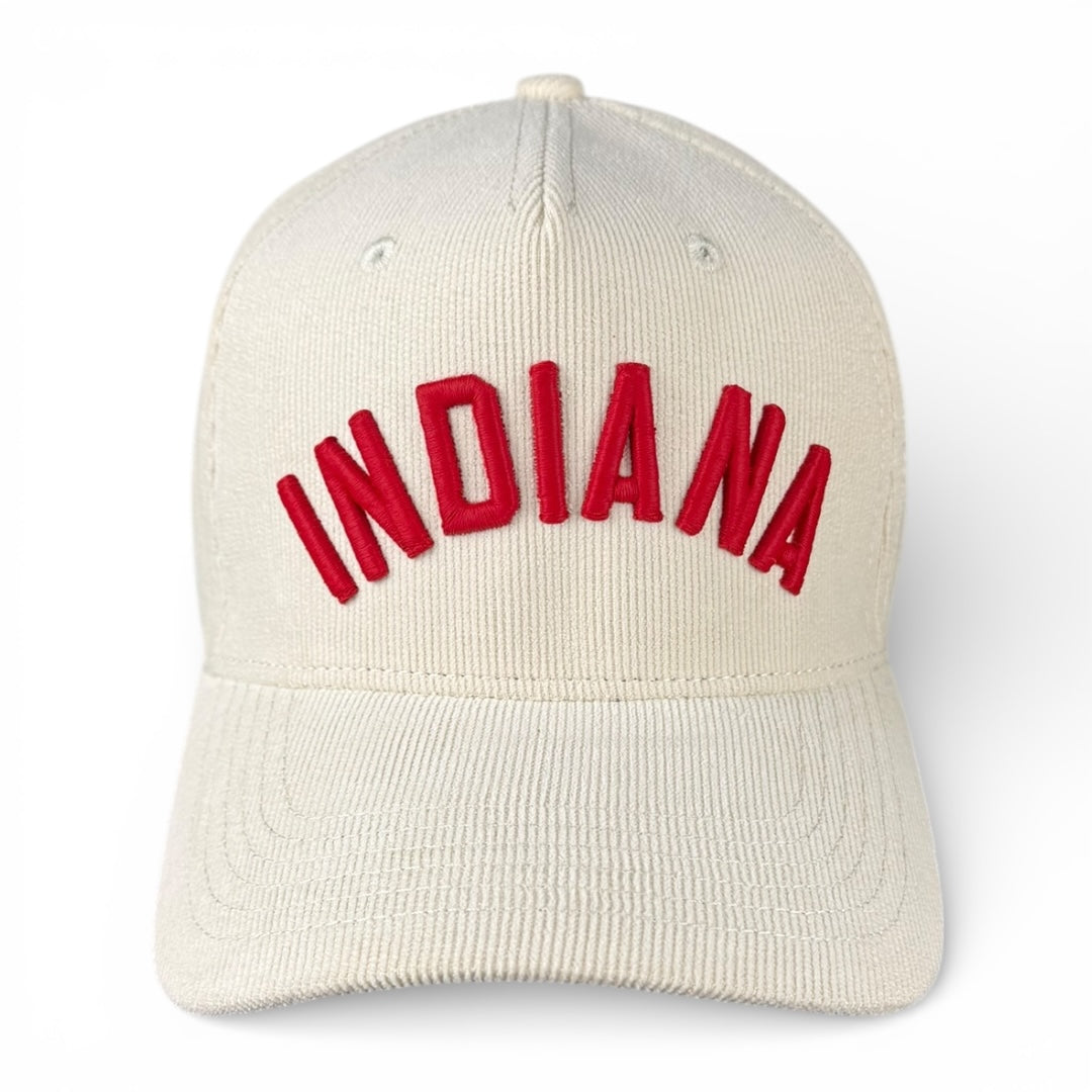 INDIANA - Rightside Up Off White Micro-Cord Hat