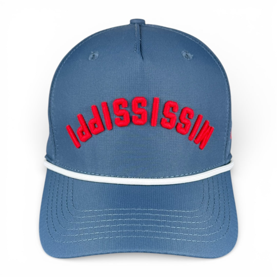 MISSISSIPPI - Upside Down Dark Blue Rope Hat