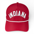 INDIANA - Rightside Up Crimson Rope Hat