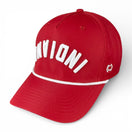 INDIANA - Upside Down Crimson Rope Hat
