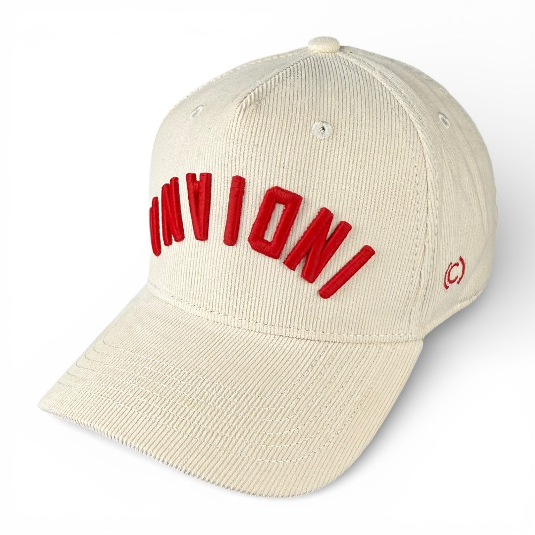 INDIANA - Upside Down Off White Micro-Cord Hat