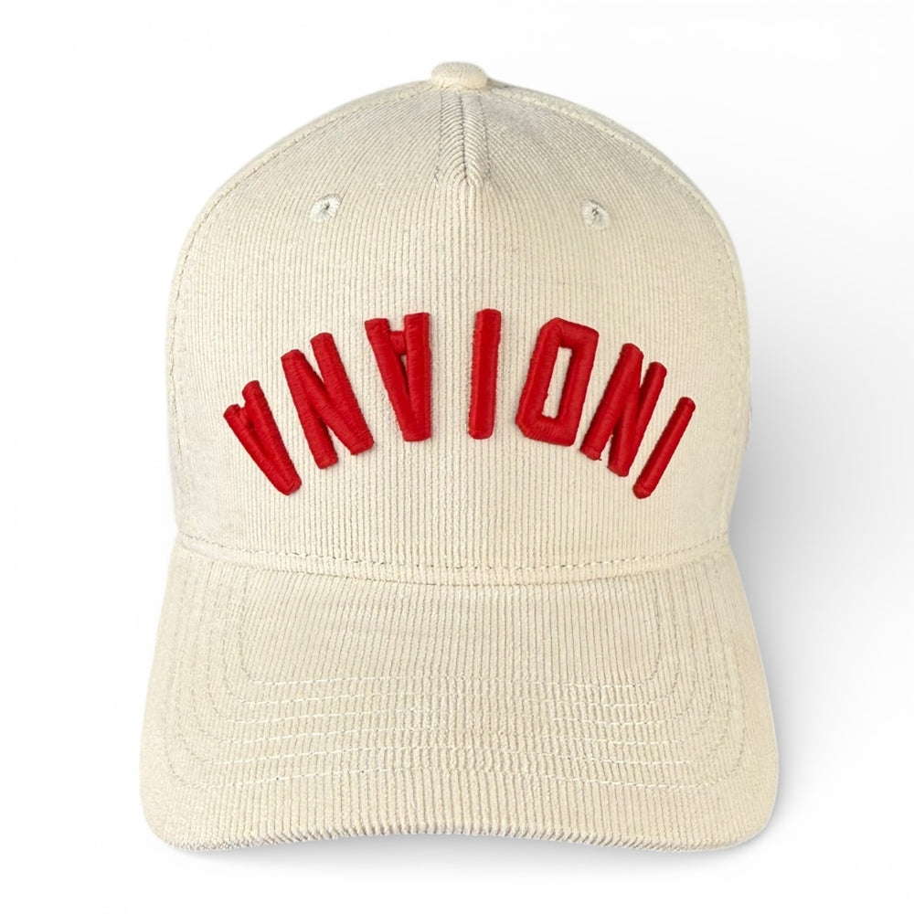 INDIANA - Upside Down Off White Micro-Cord Hat