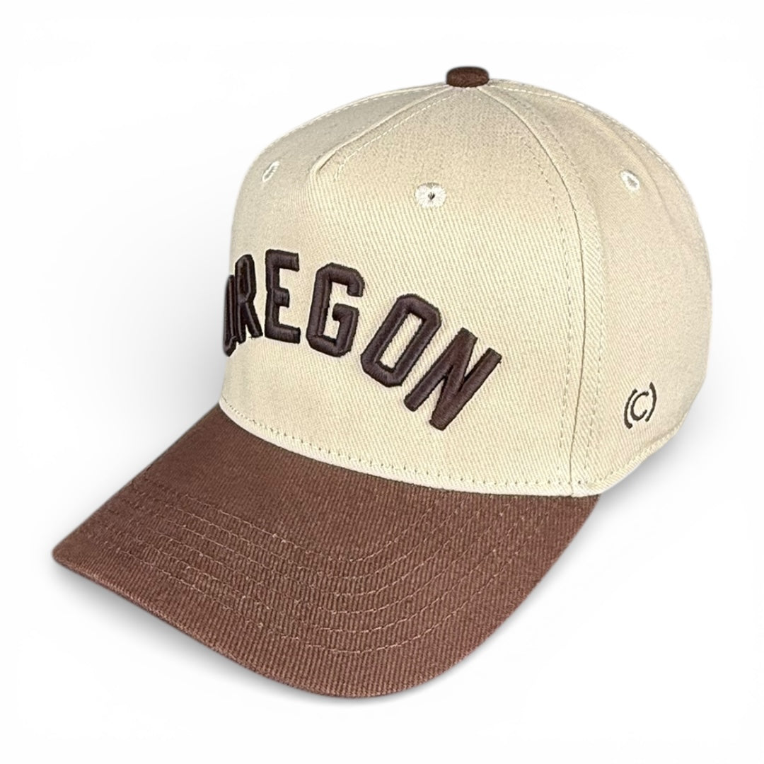 OREGON - Rightside Up Brown and Cream Vintage Two Tone