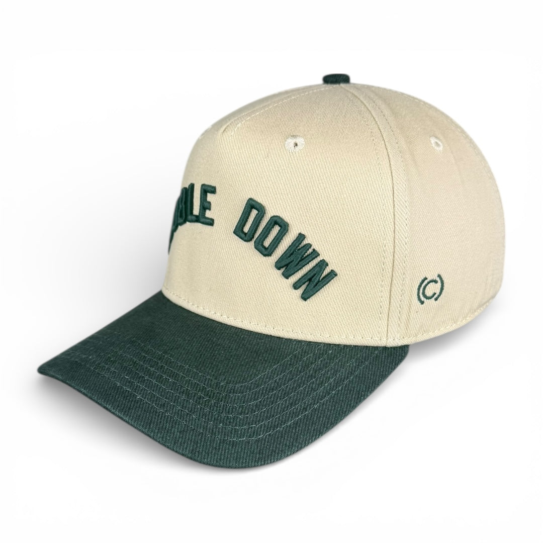 DOUBLE DOWN- Rightside Up Hunter & Cream Vintage Two-Tone