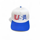 USA Retro Blue & White Hat