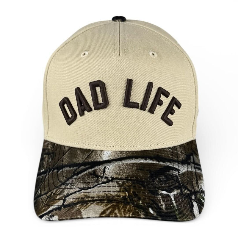 DAD LIFE - Rightside Up Camo and Cream Vintage Two Tone