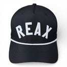 REAX - Rightside Up Black (White Rope) Hat