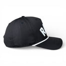 REAX - Rightside Up Black (White Rope) Hat