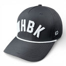 WHBK - Rightside Up Black (White Rope) Hat
