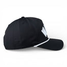 WHBK - Rightside Up Black (White Rope) Hat