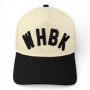 WHBK - Right Side Up Black and Cream Vintage Two Tone Hat