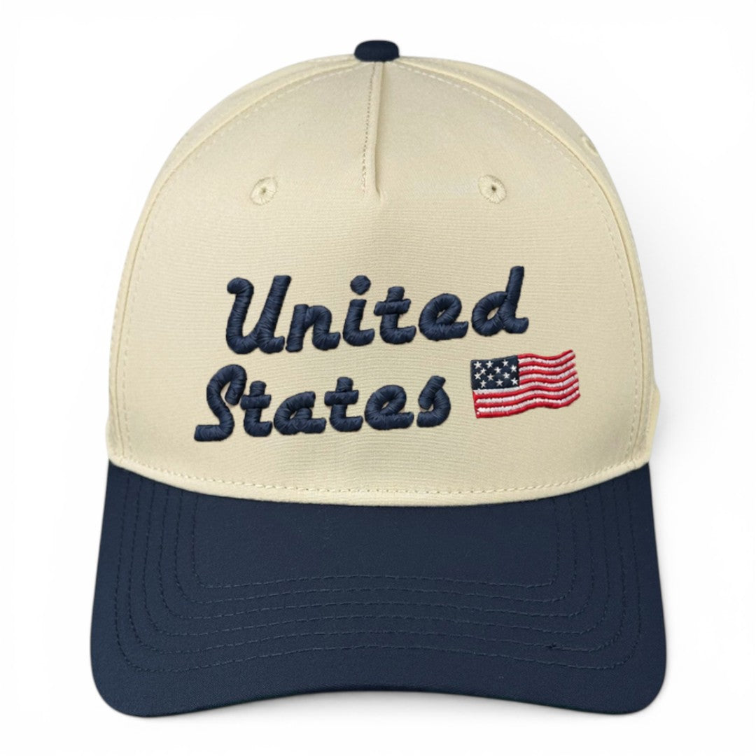 United States Hat - Navy & Cream Performance Two-Tone